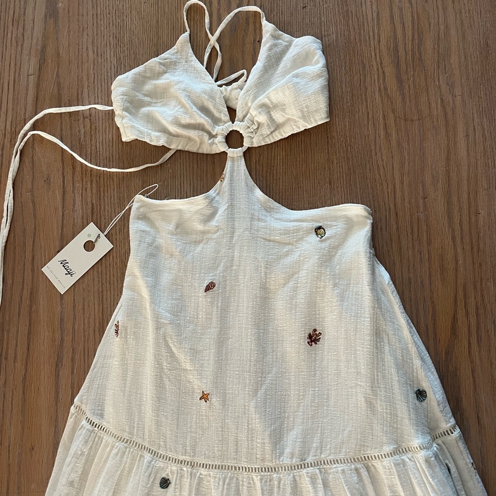 NWT Maaji Dress size M Ivory - Picture 4 of 13